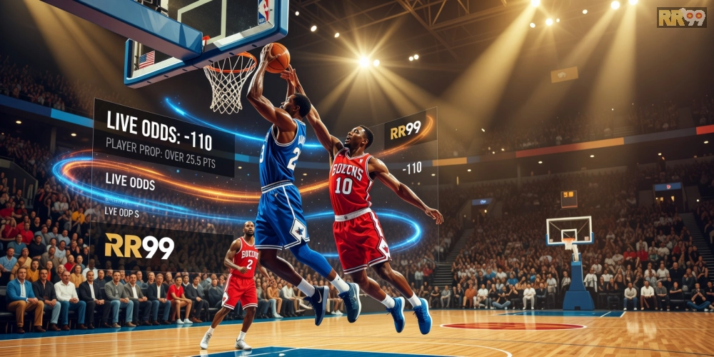 Trải nghiệm cá cược bóng rổ NBA trên rr99 với hình ảnh hành động kịch tính