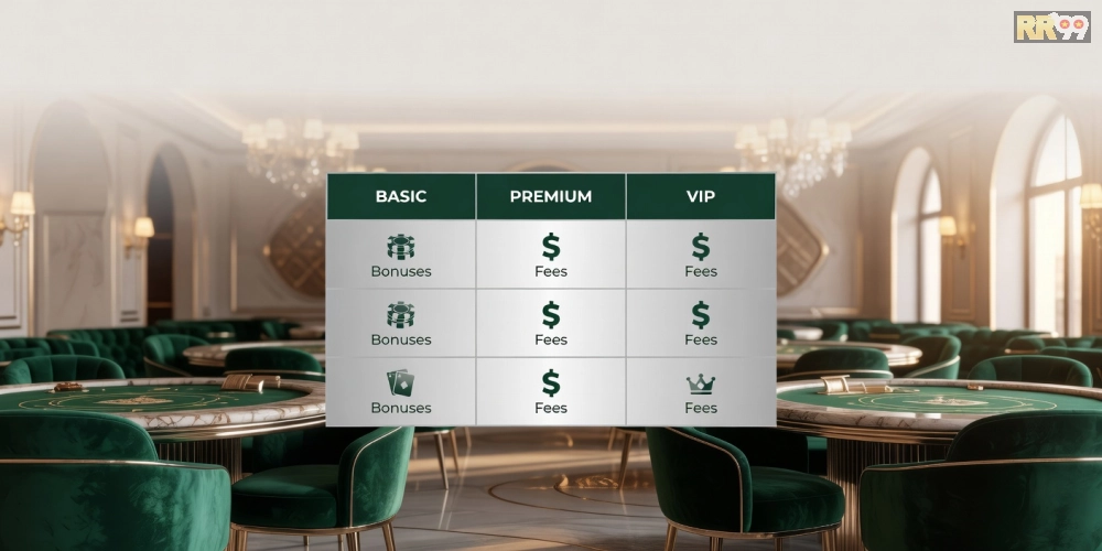 Bảng giá chi tiết các gói dịch vụ trực tiếp casino rr99 cập nhật năm 2025