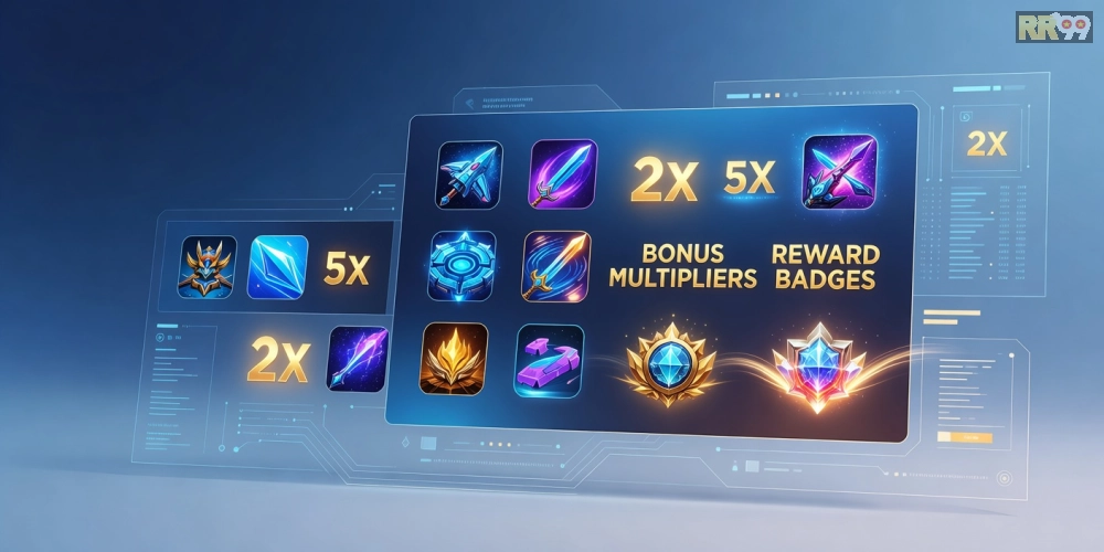 Hình minh họa khái niệm game khuyến mãi rr99 với các ưu đãi hấp dẫn và giao diện hiện đại